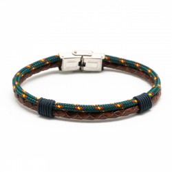 PULSERA CRETA JASPEADA VERDE BANDERA